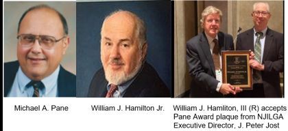 William J. Hamilton, Jr. Receives Pane Award in Memoriam